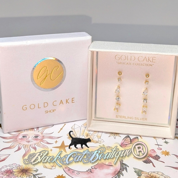 Gold Cake Shop Earrings - Picture 7 of 11